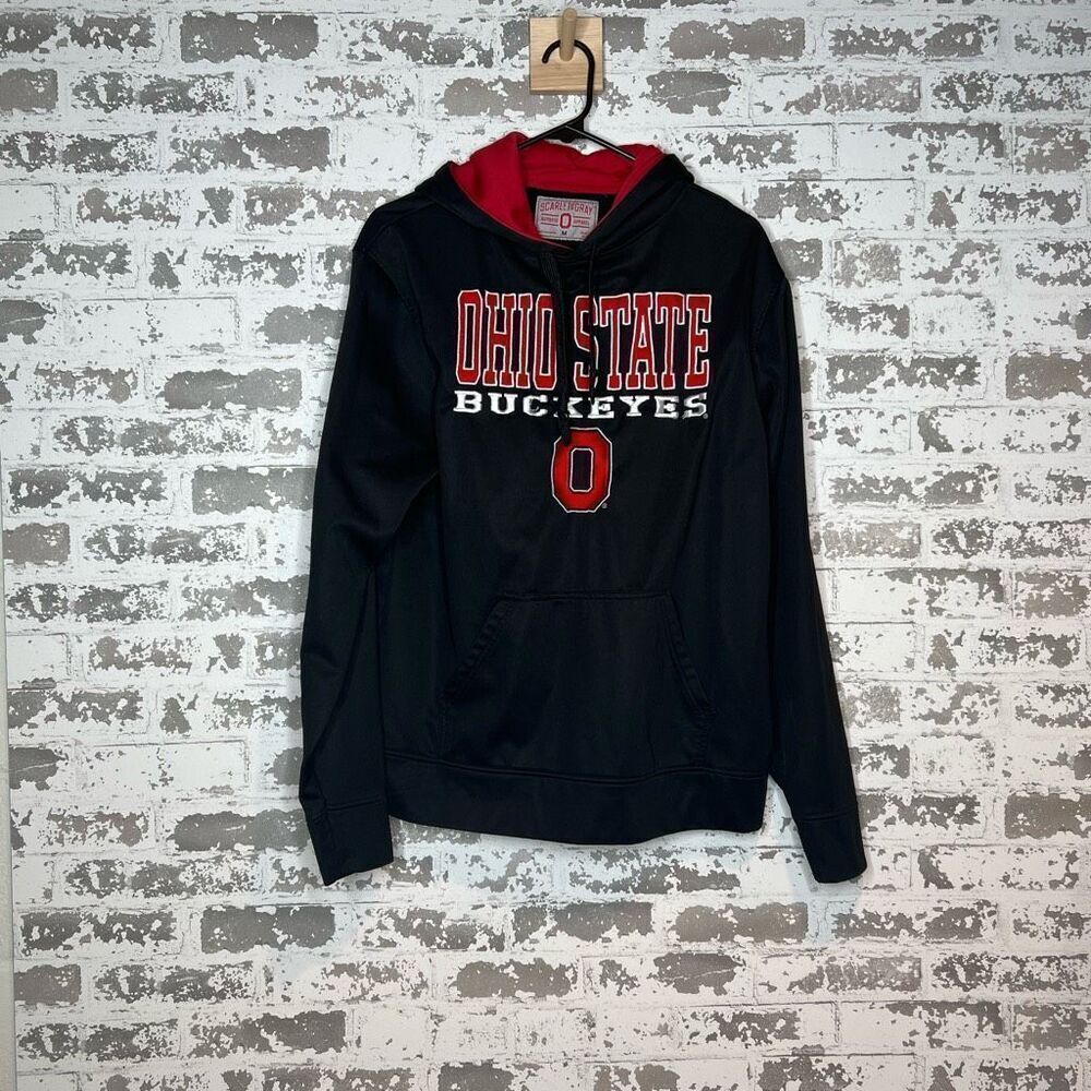 Scarlet and gray authentic apparel Ohio state buckeyes hoodie